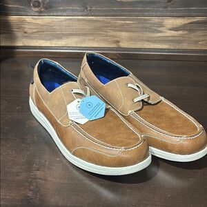 NWT New Nunn Bush + Bloom Foam Khaki Conway Boat Casual Shoes Size 14